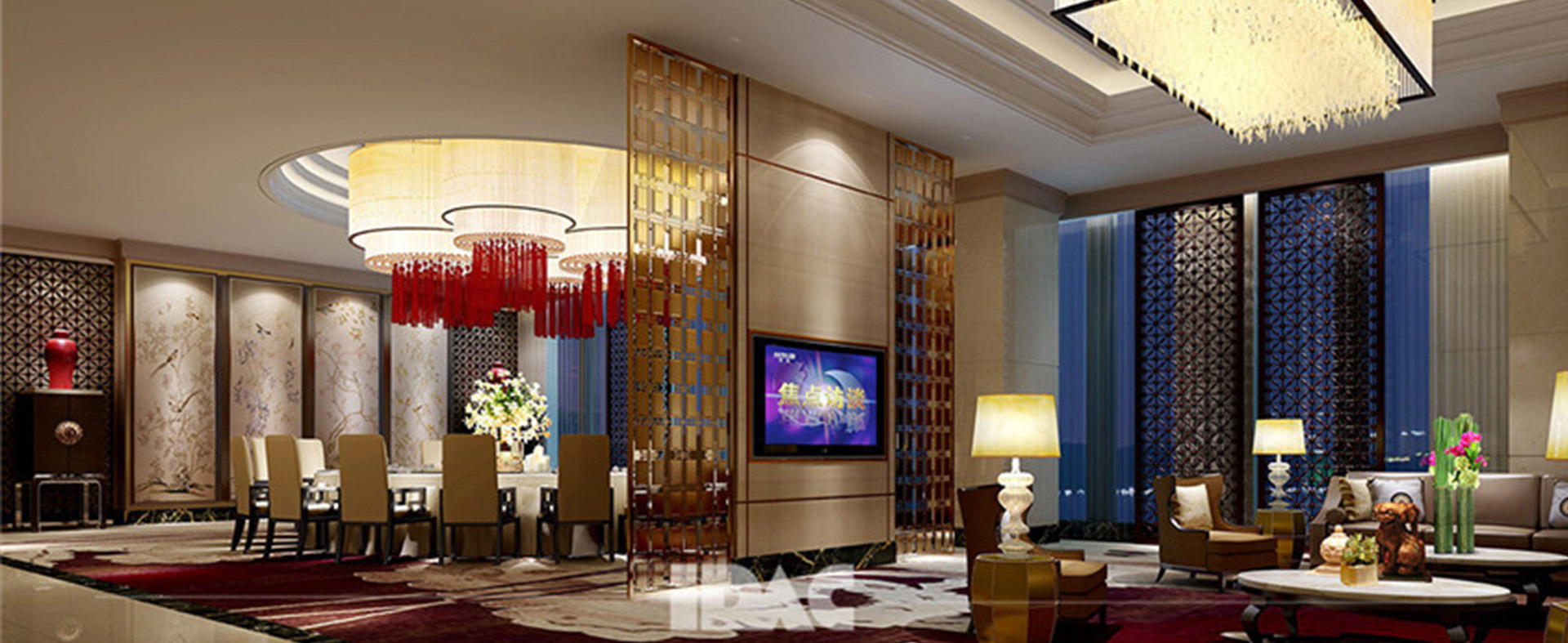 酒店設(shè)計常見的隔斷方式